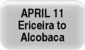 April 11 - Ericeira to Alcobaca